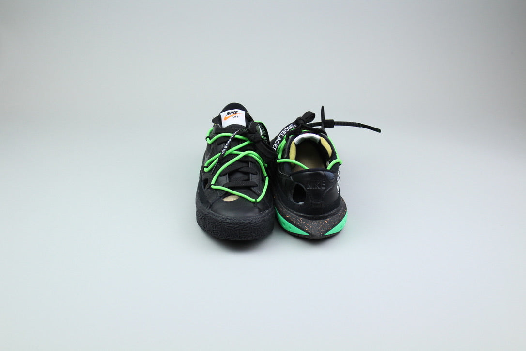 Nike Blazer Low Off-White Black 'Electro Green' (2022)- Size 40.5 (ARCHIVE)