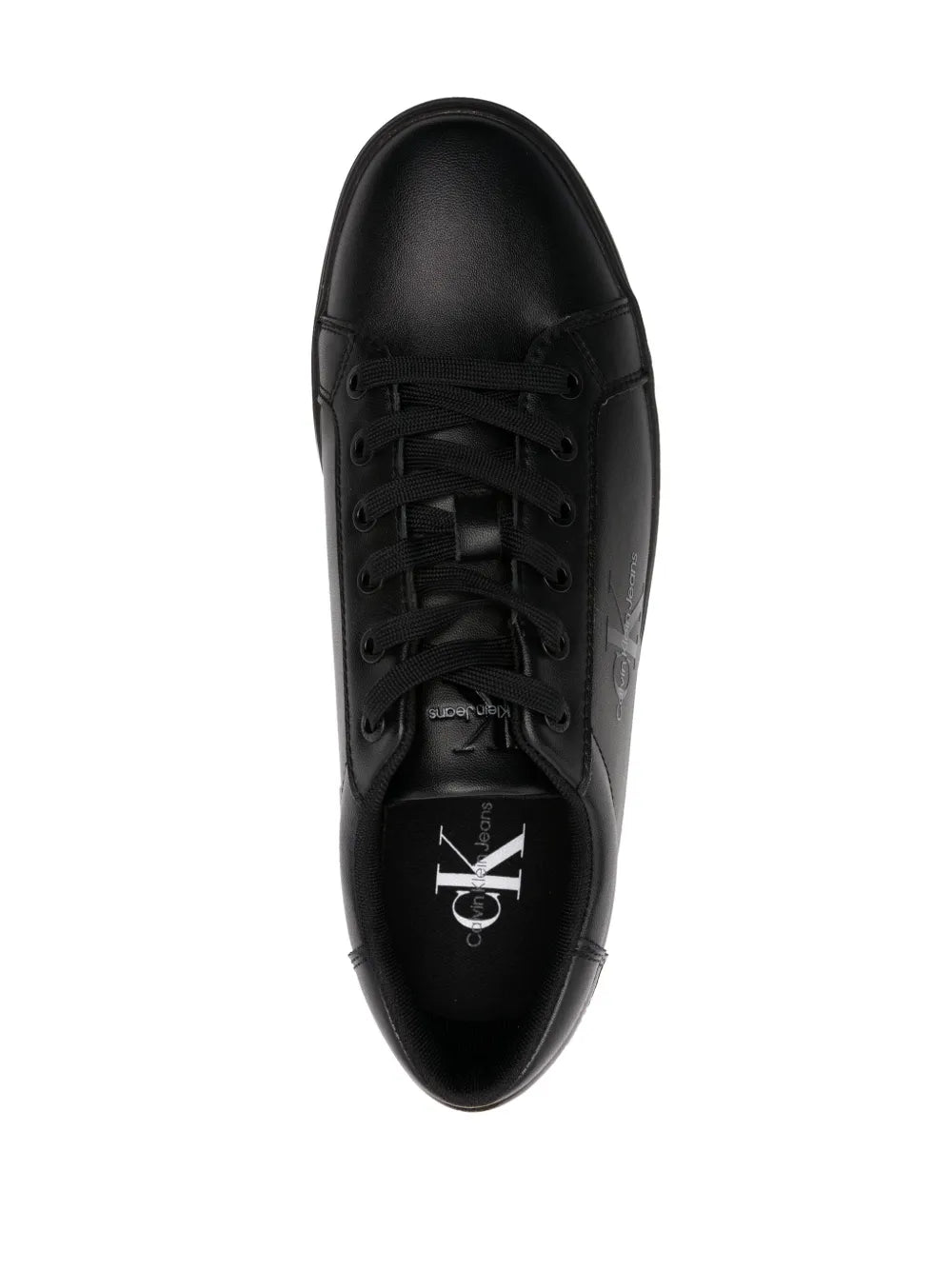 Calvin Klein Jeans Logo-Embossed Leather Sneakers