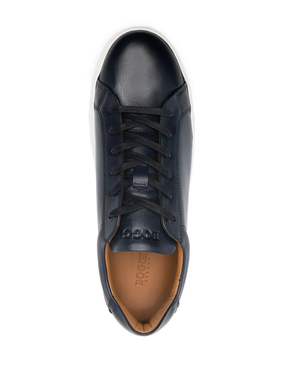 Boggi Milano Panelled Leather Sneakers