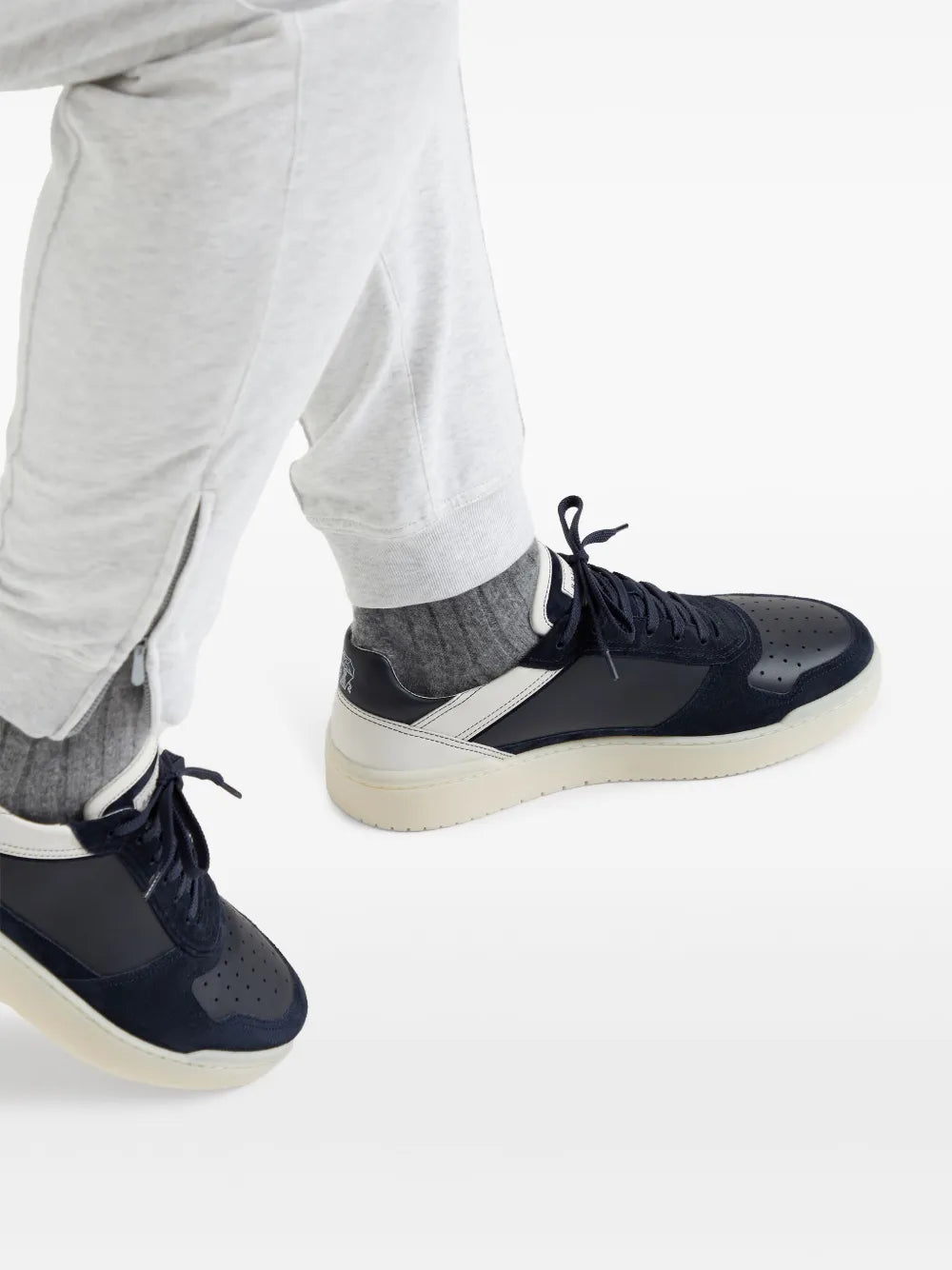 Brunello Cucinelli Panelled Leather Sneakers
