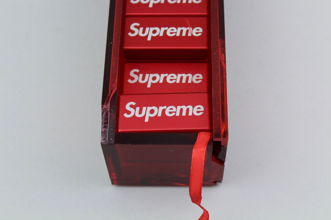 Supreme Aluminium Domino Set 'Red' FW22 (ARCHIVE)