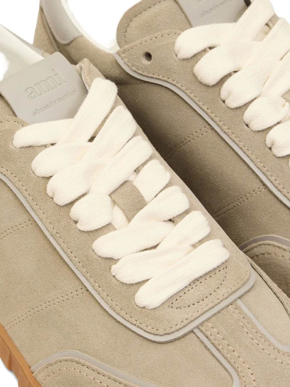 AMI Paris Step Leather Low-Top