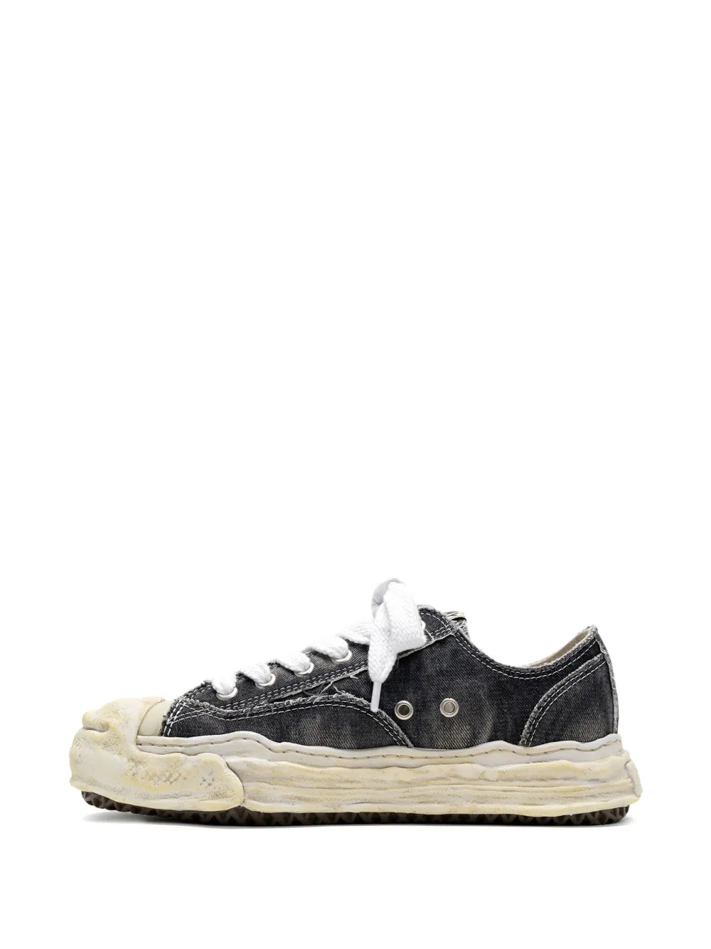 Maison MIHARA YASUHIRO Hank Bleach-Denim Low-Top