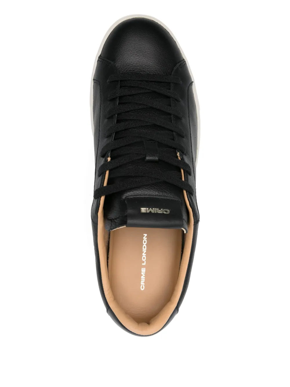 Crime London Extralight Leather Lace-Up Sneakers