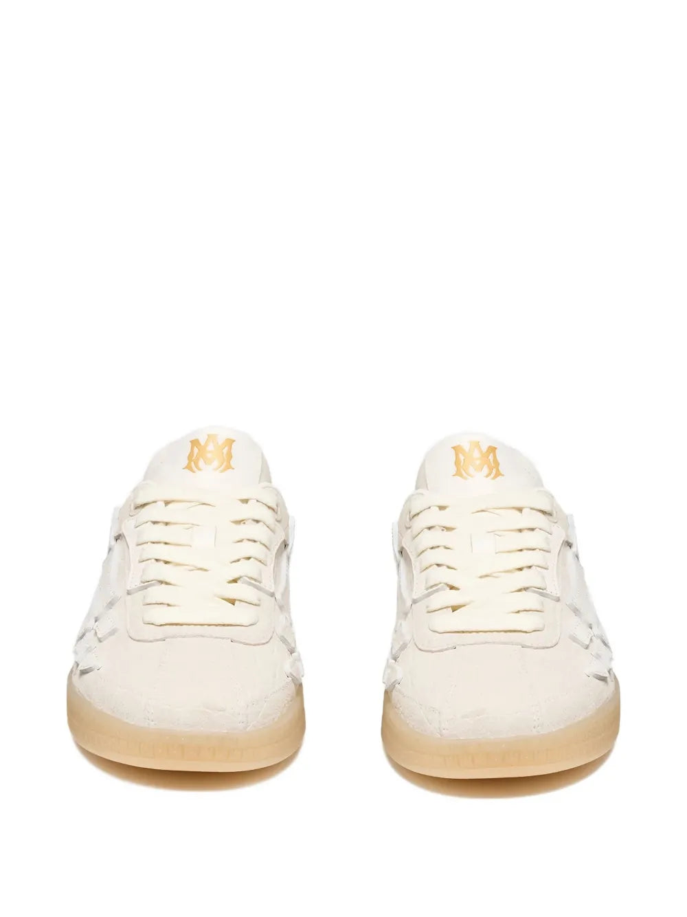 Amiri Croc-Debossed Leather Sneakers