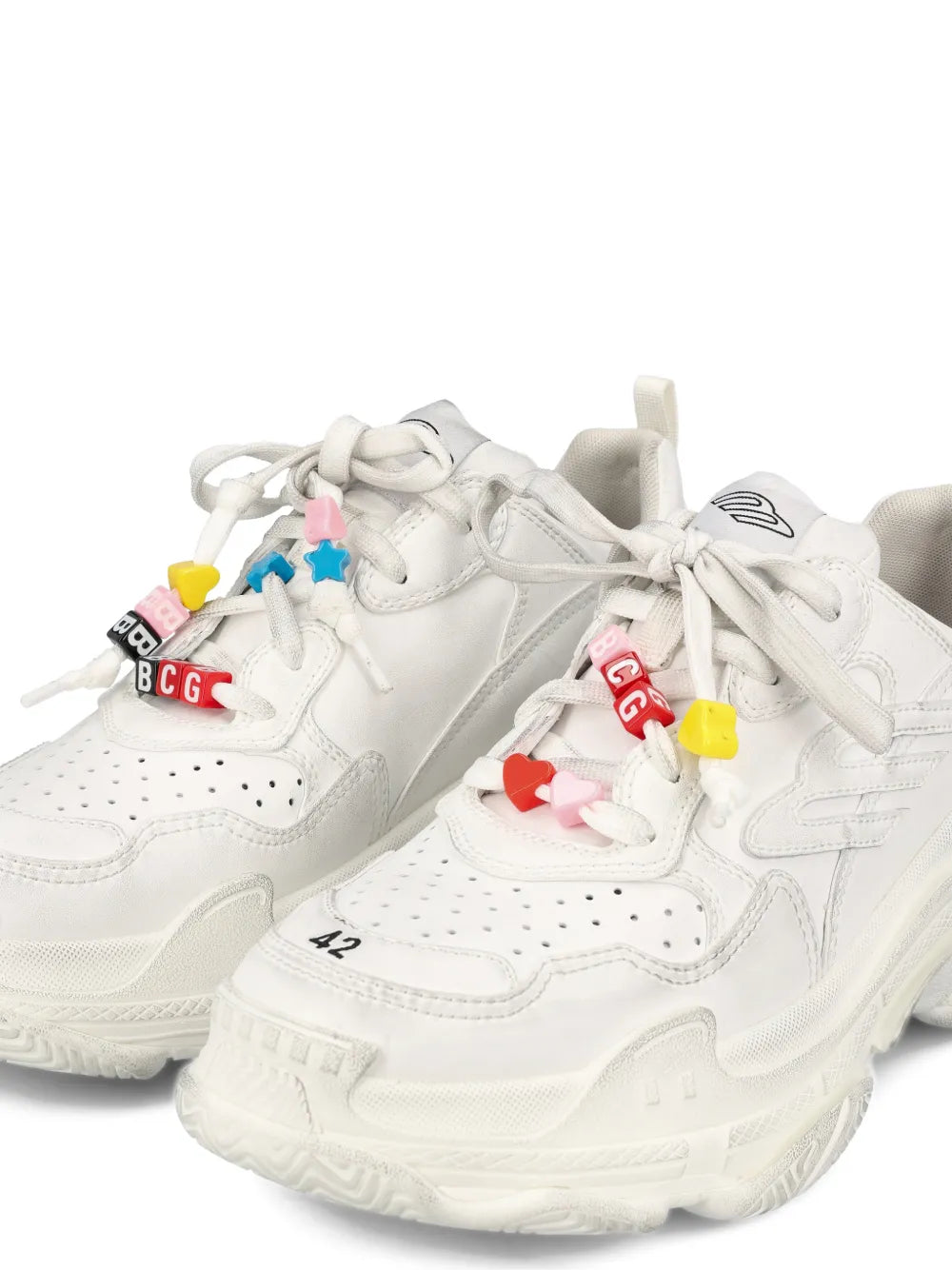 Balenciaga Beaded Lace-Up Sneakers