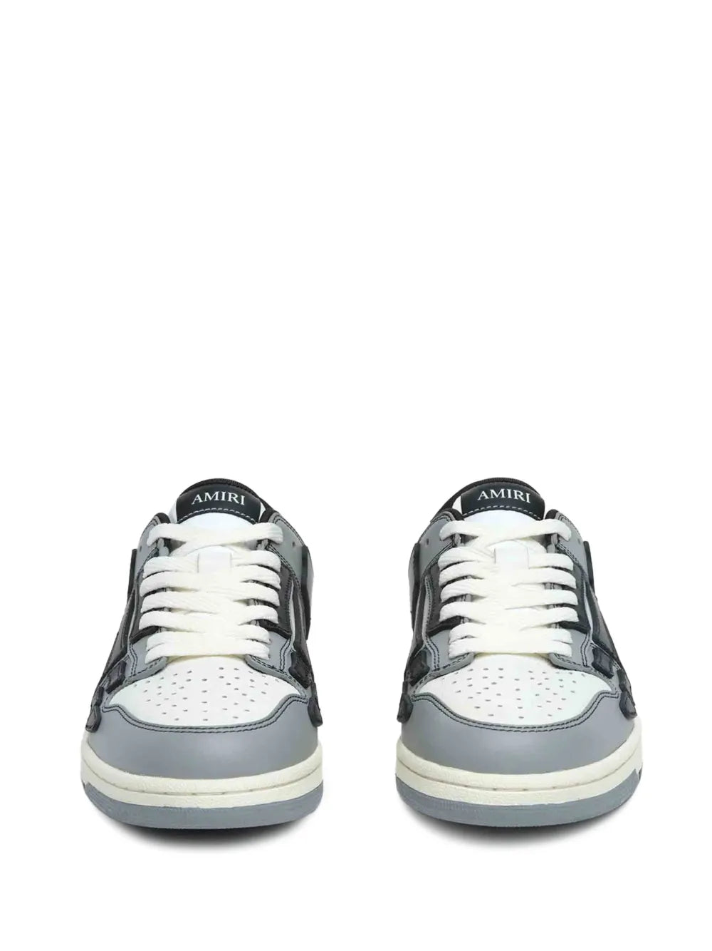 Amiri Embossed Skull Leather Sneakers