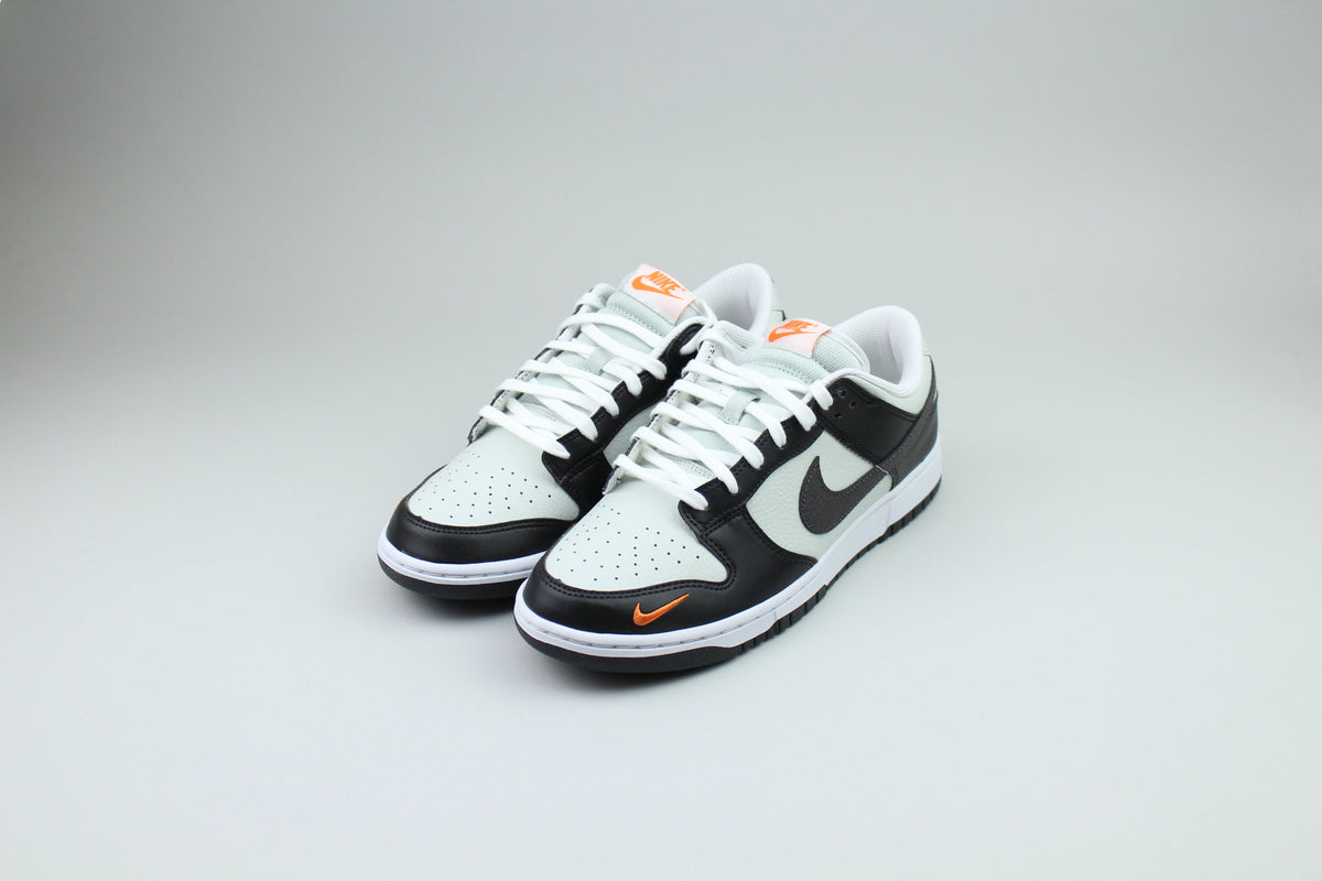 Nike Dunk Low 'Black Total Orange Mini Swoosh'