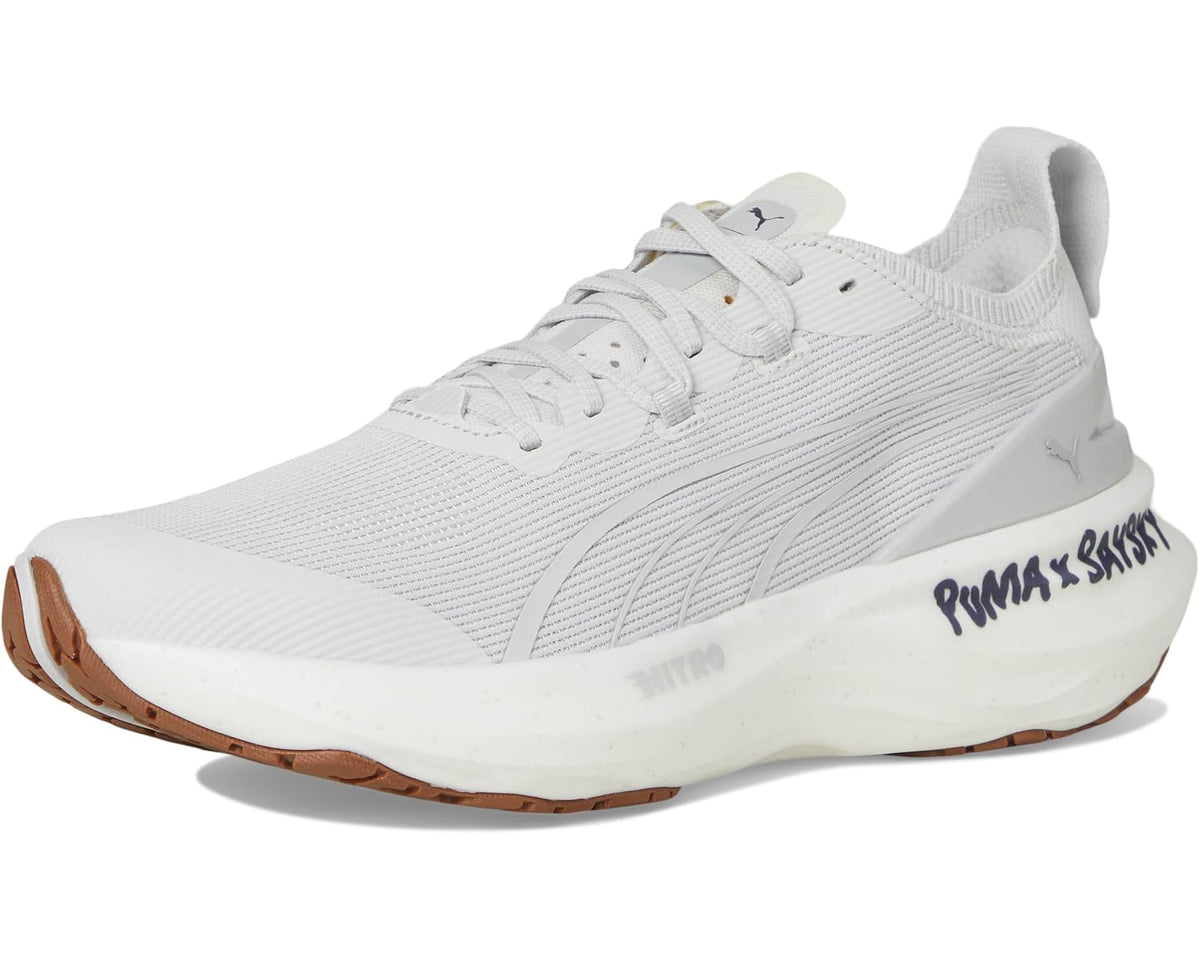 Men's PUMA Foreverrun Nitro 2 Saysky Running Shoes Feather Gray/Flat Light Gray