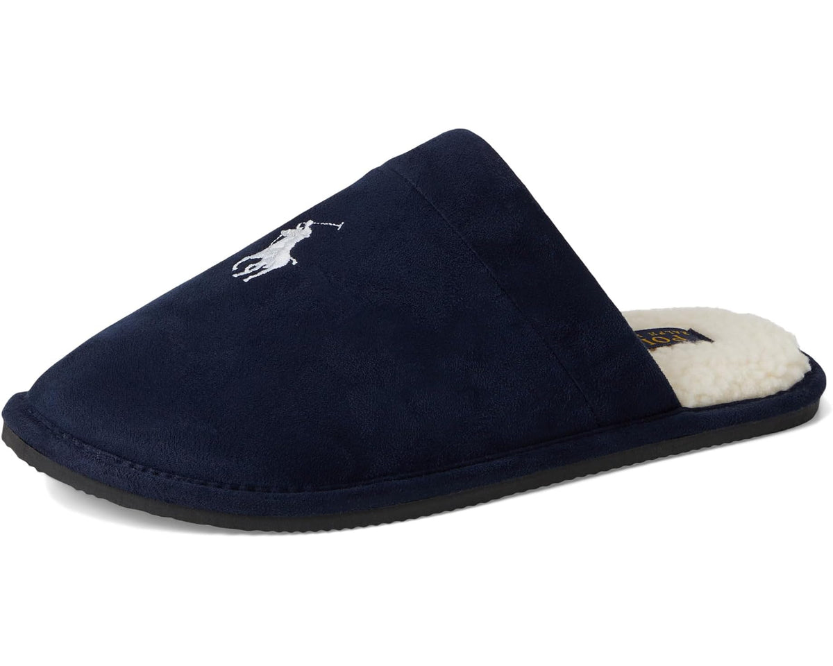 Men's Polo Ralph Lauren Klarence Scuff Slipper Navy/Red 1