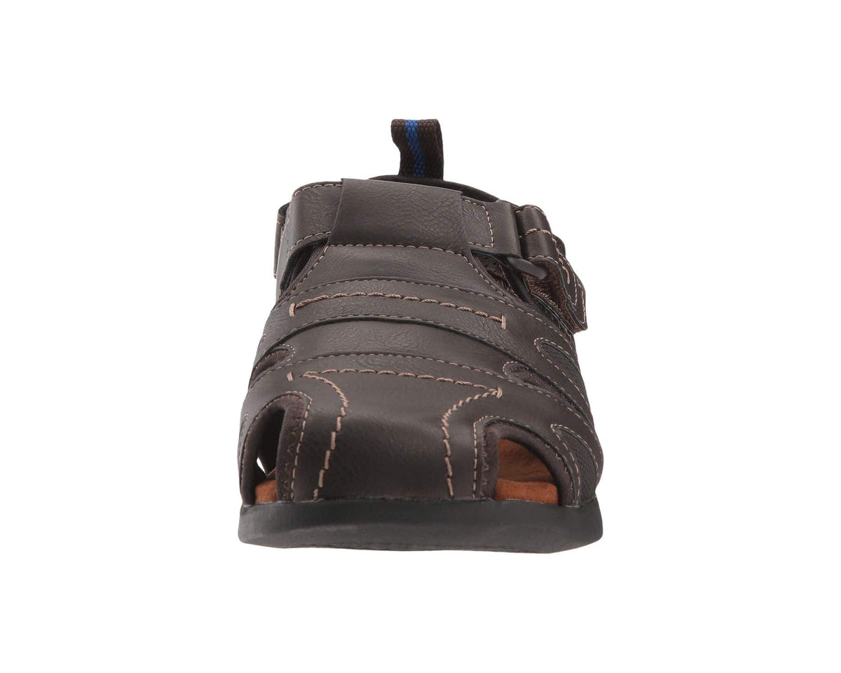 Men's Nunn Bush Rio Grande Fisherman Closed Toe Sandal Brown