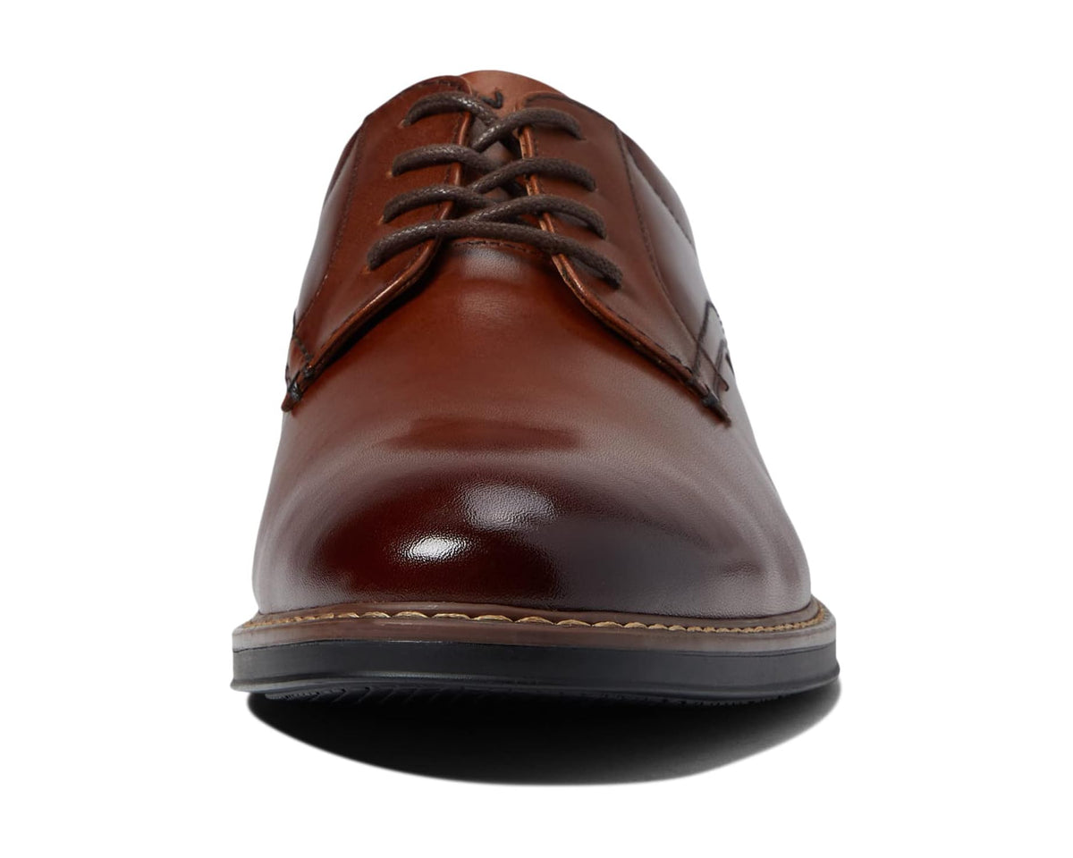 Men's Nunn Bush Centro Flex Plain Toe Oxford Cognac