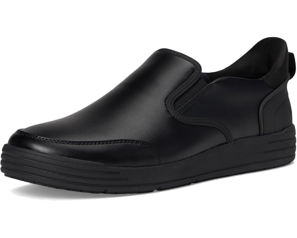 Men's Nunn Bush KORE CITY Work EZ Slip-Resistant Slip-On Athletic Inspired Hands Free Loafers Black