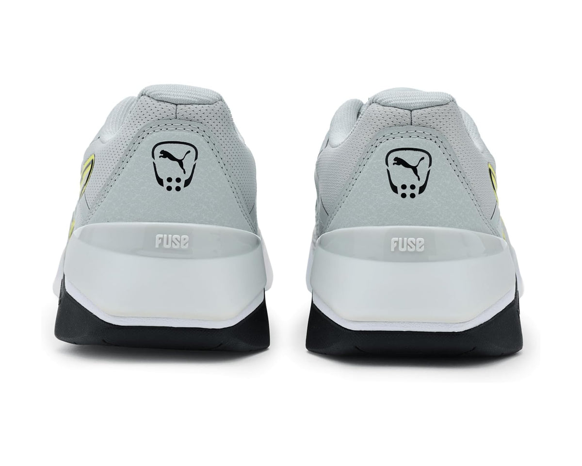 Men's PUMA Fuse 4.0 Cross Training Shoes Cool Light Gray/Puma Black/Lux Lime