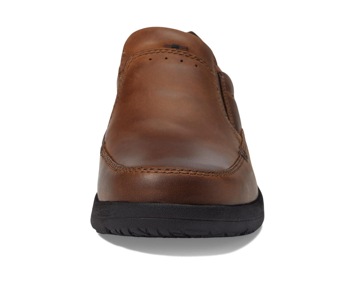 Men's Nunn Bush Cam Moc Toe Slip-On Brown Crazy Horse