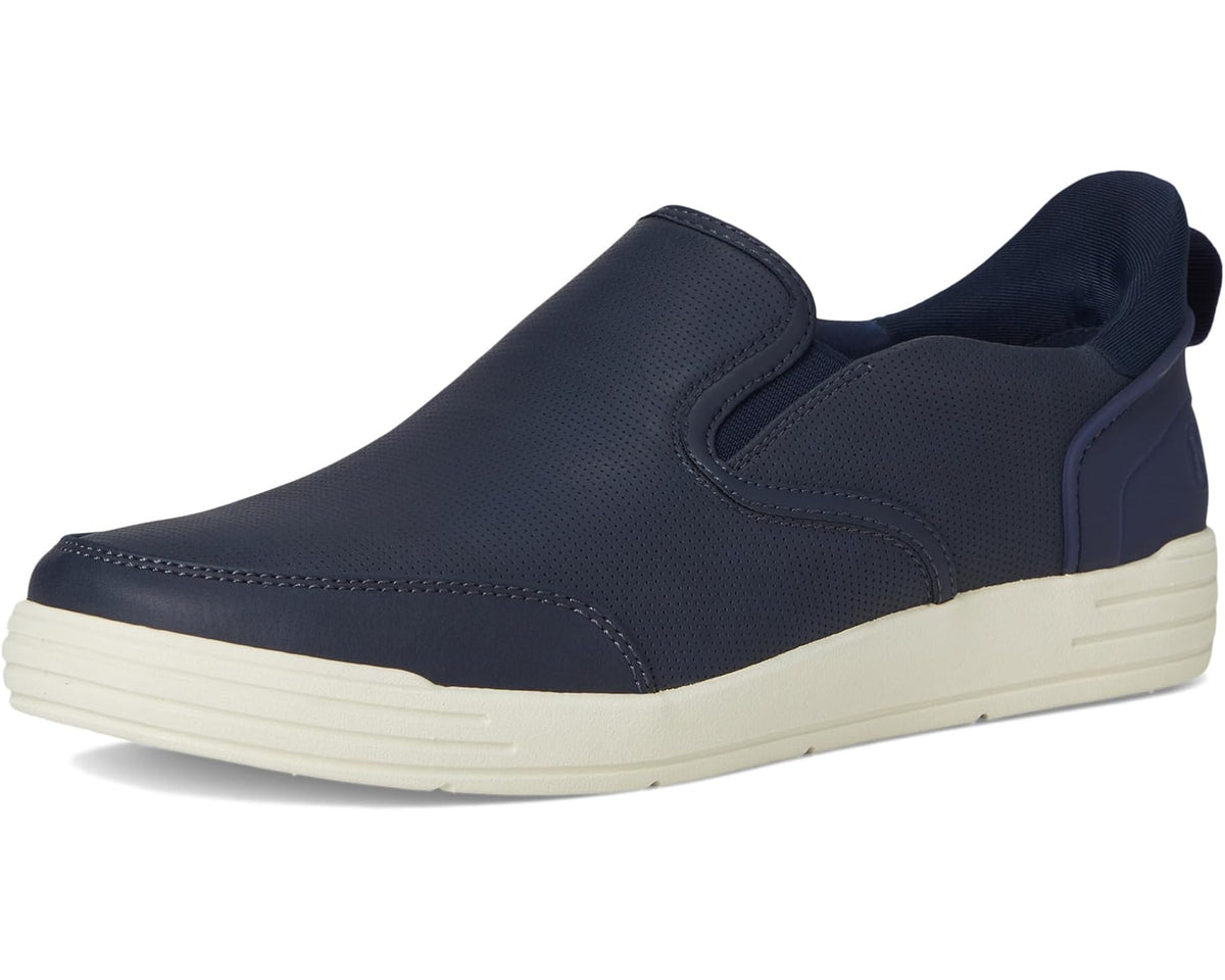 Men's Nunn Bush Kore City Walk EZ Slip-On Sneakers Easy On and Easy Off Navy