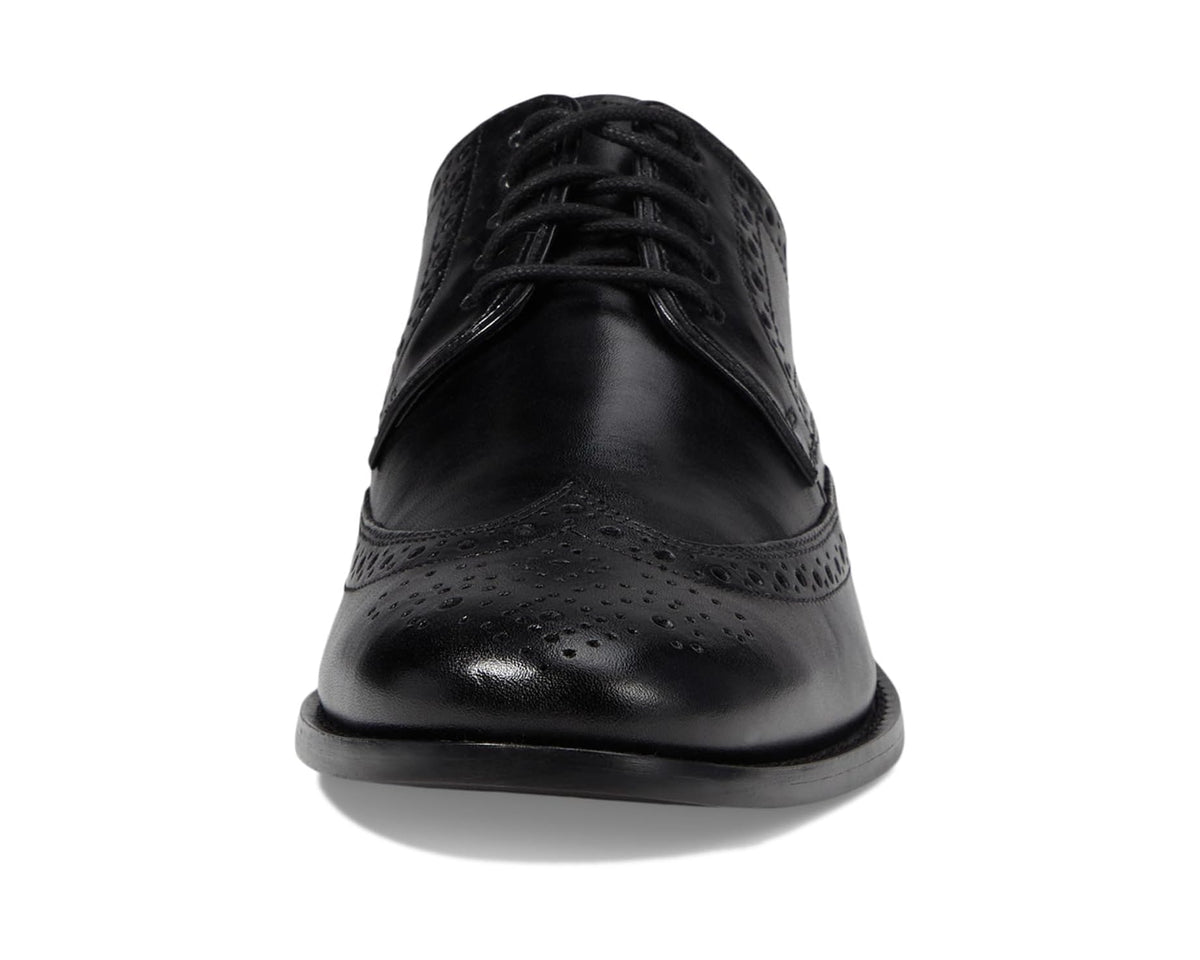 Men's Nunn Bush Nelson Wing Tip Dress Casual Oxford Black