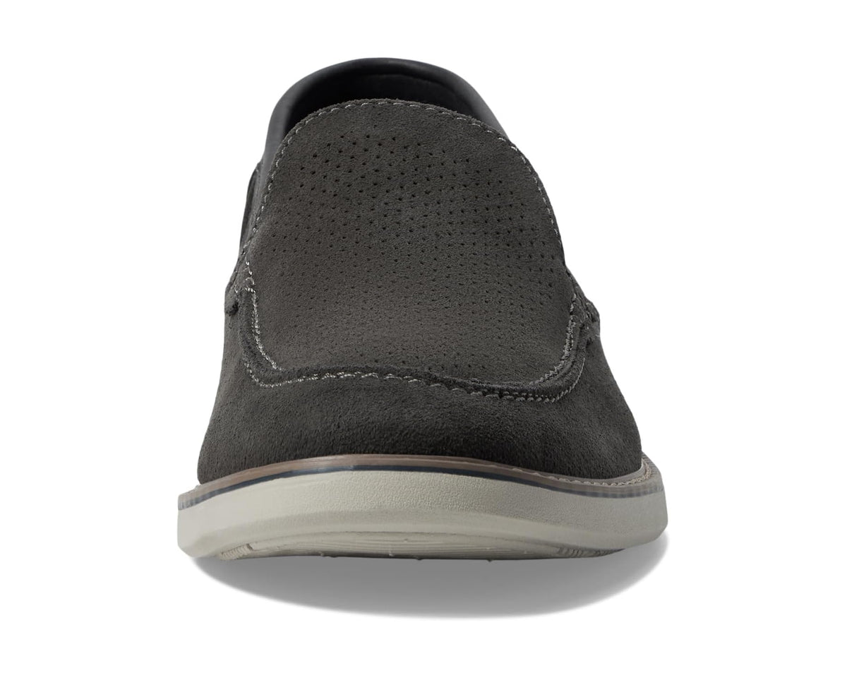 Men's Nunn Bush Otto EZ Moccasin Toe Slip-On Easy On Loafer Grey