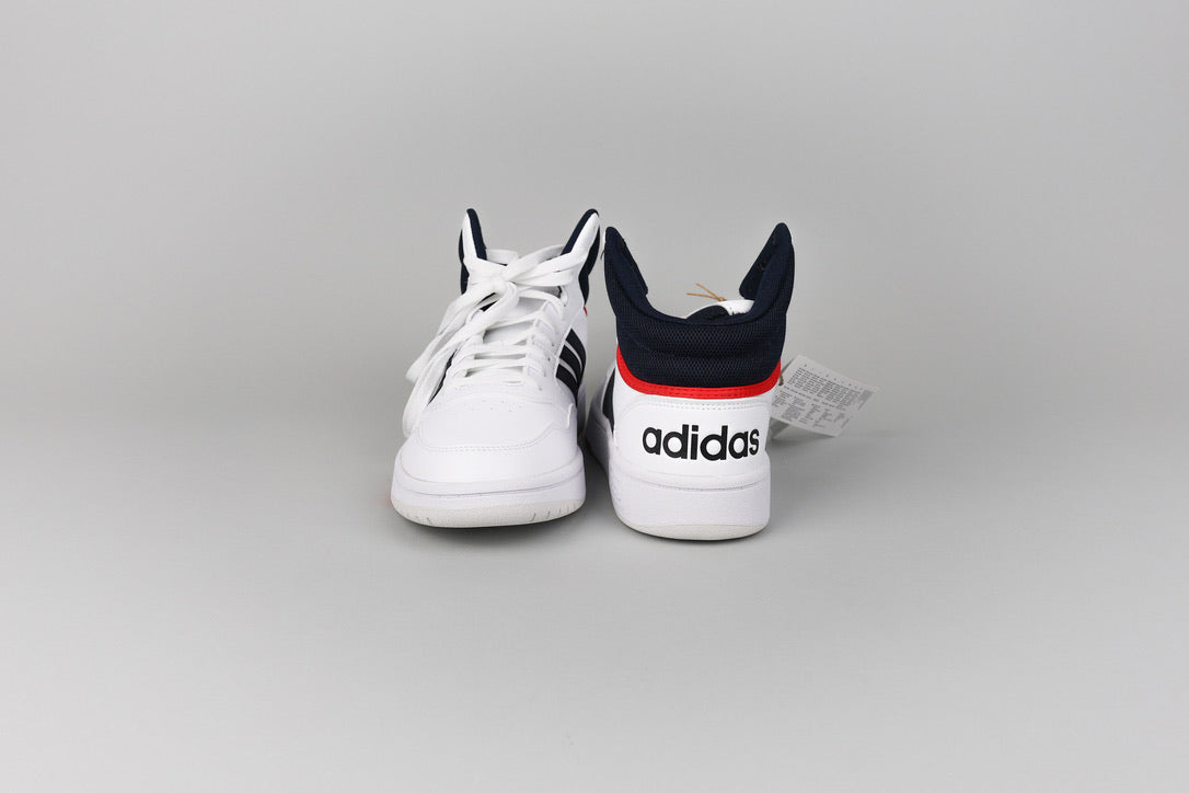 Adidas Hoops 3.0 'White Navy Red' - Size 38 2/3 (ARCHIVE)