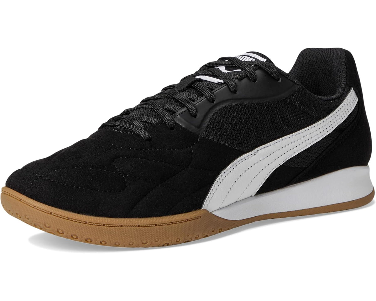 Men's PUMA King Top Indoor Trainer Soccer Shoes Puma Black-Puma White-Puma Gold