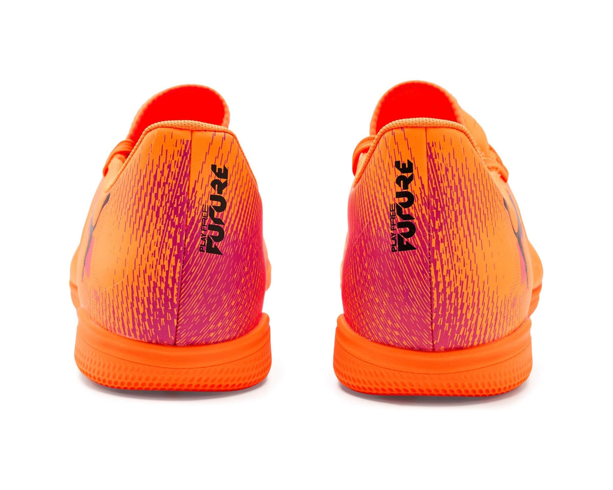 Men's PUMA Future 8 Play Indoor Trainer Soccer Shoes Heat Fire/Black/Ravish