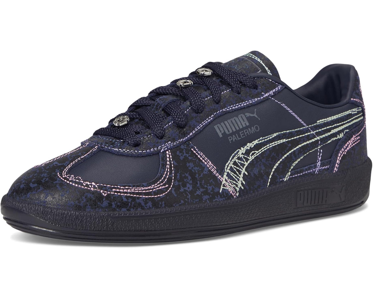 Men's PUMA Palermo Squid Game Shoes Navy/Bright Melon