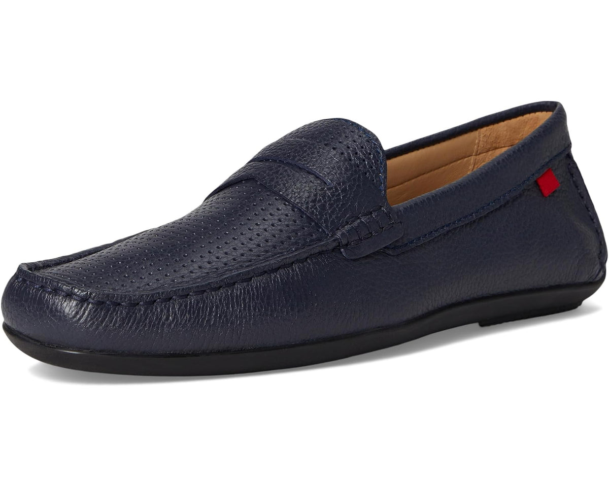 Men's Marc Joseph New York Union Street Perforated Fast Blue Grainy