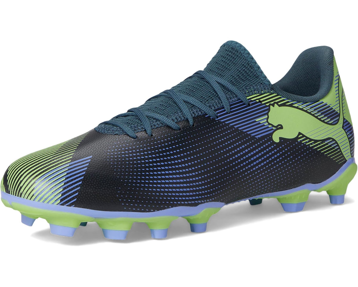 Men's PUMA Future 7 Play Firm Ground/Artificial Ground Soccer Cleats Gray Skies-Elektro Purple-Fizzy Apple-Puma White
