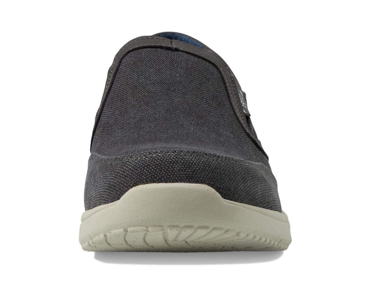 Men's Nunn Bush Conway EZ Canvas Moccasin Toe Slip-On Easy Slip-In Loafer Grey