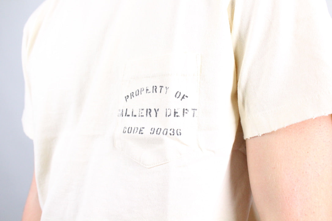 Gallery Dept. Property of Stencil Tee 'Antique White'