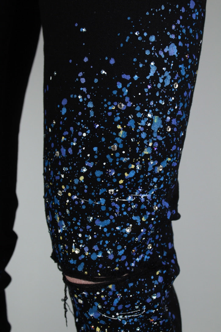Amiri Crystal Painter Jean 'Black'