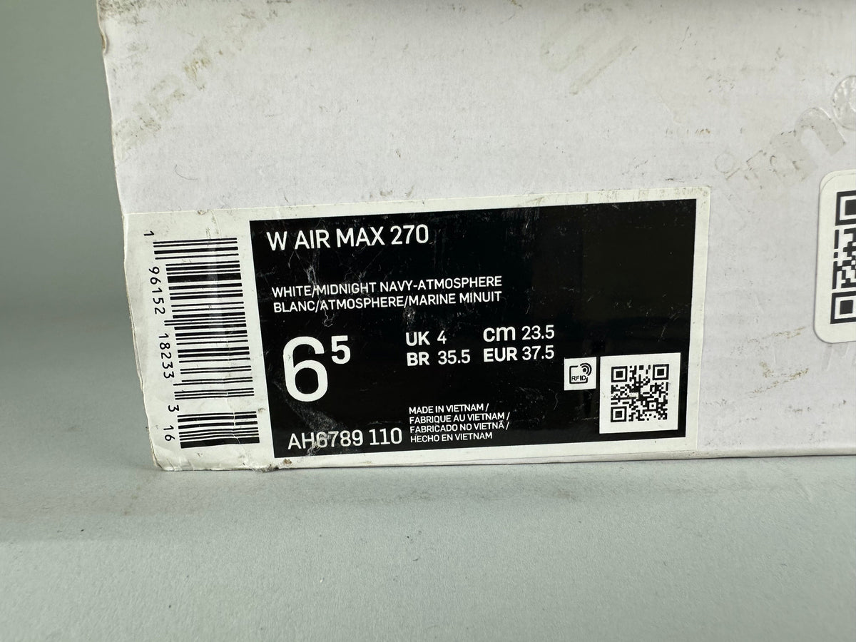 Nike Wmns Air Max 270 'White Bleached Coral' - Size 37.5 (ARCHIVE)