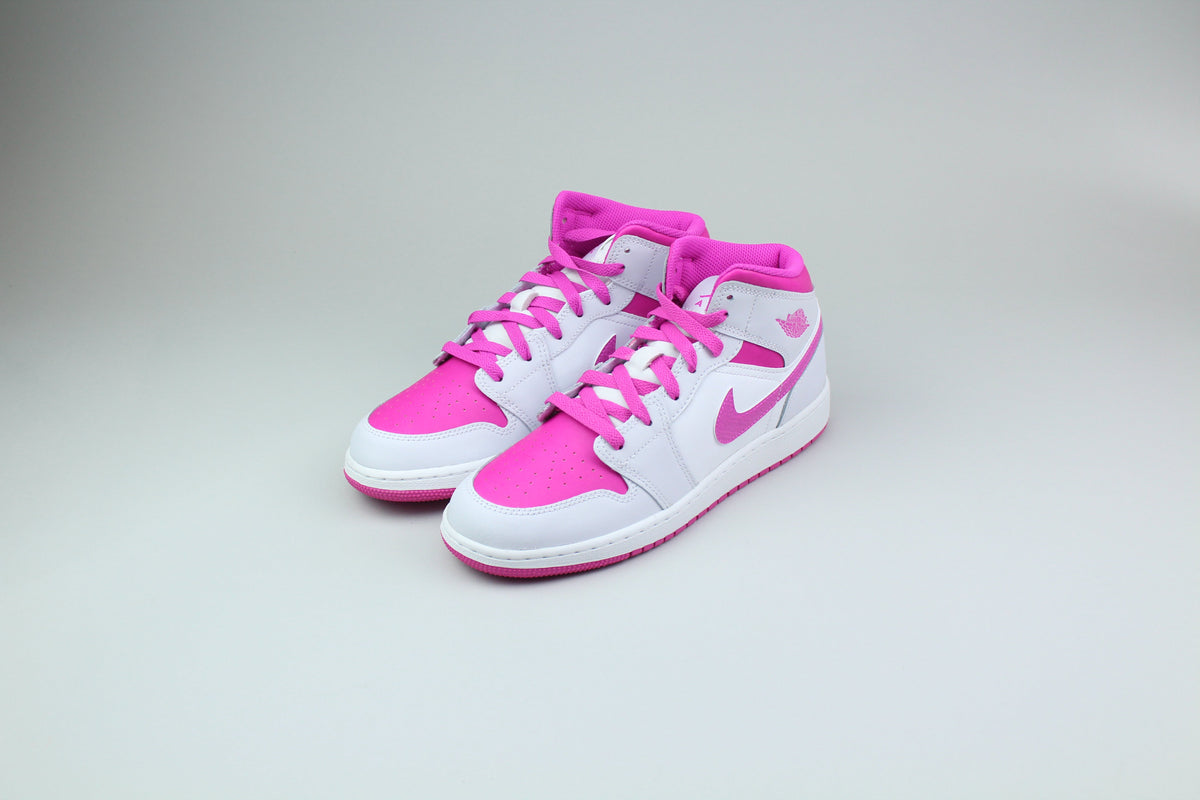 Air Jordan 1 Mid 'Fire Pink' (GS)