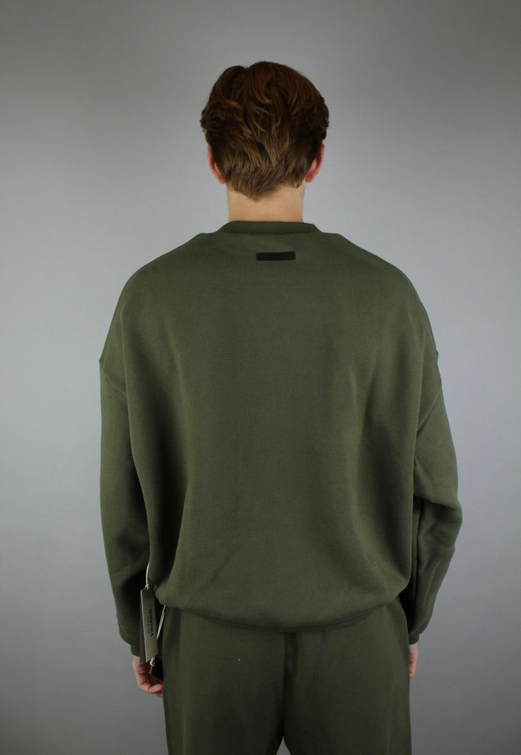 Fear of God Essentials Fleece Crewneck 'Military'