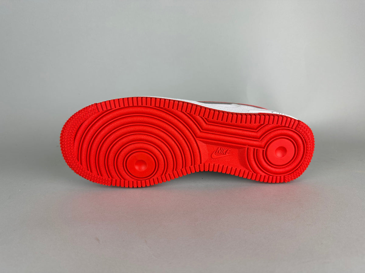 Nike Air Force 1 SE GS 'Mini Swoosh White Habanero Red'- Size 38 (ARCHIVE)