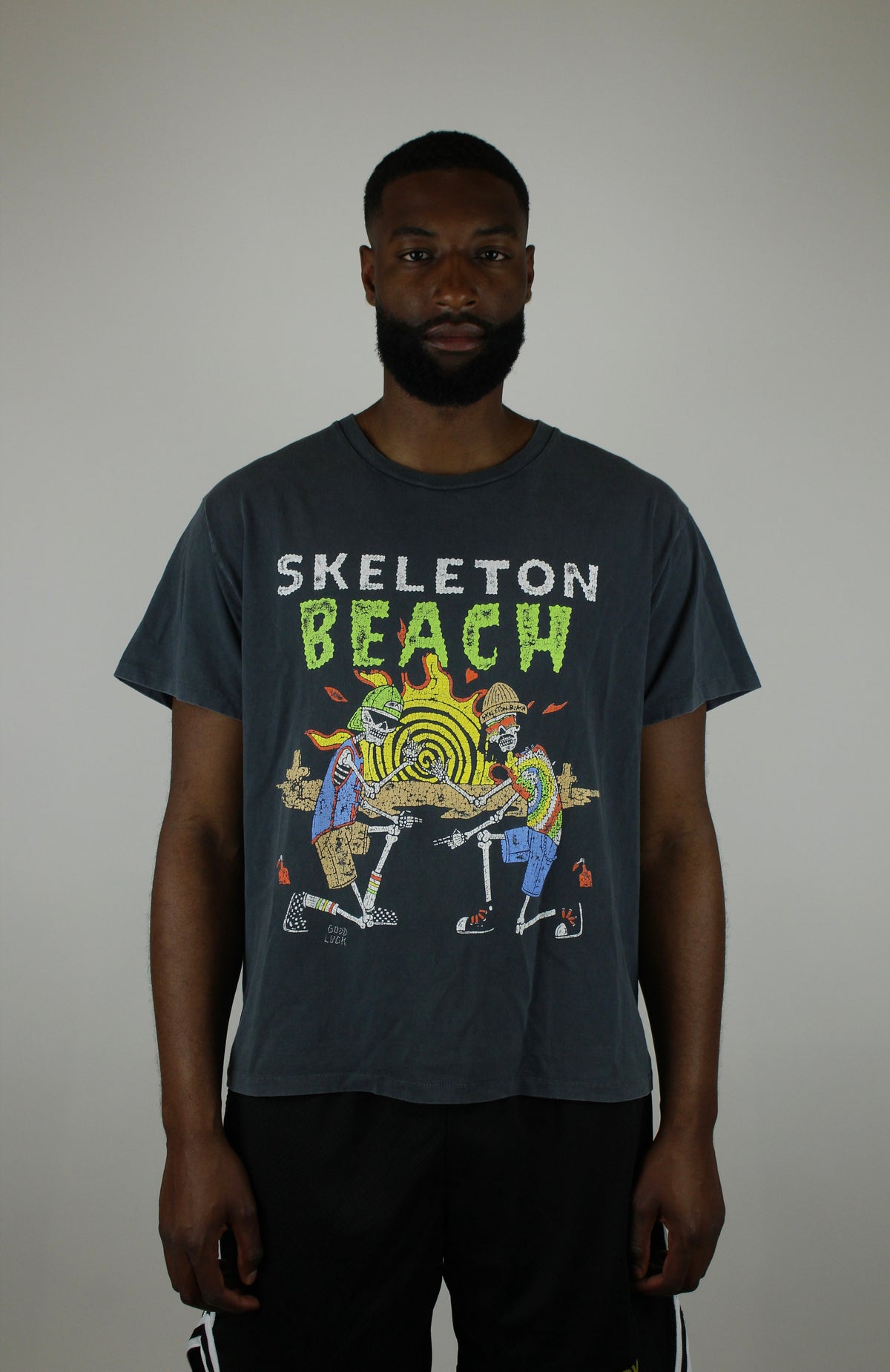 Gallery Dept. Skeleton Beach T-shirt 'Vintage Grey'