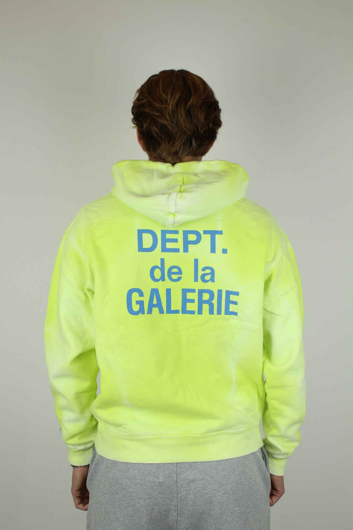 Gallery Dept. Zip Up Hoodie 'Lime'