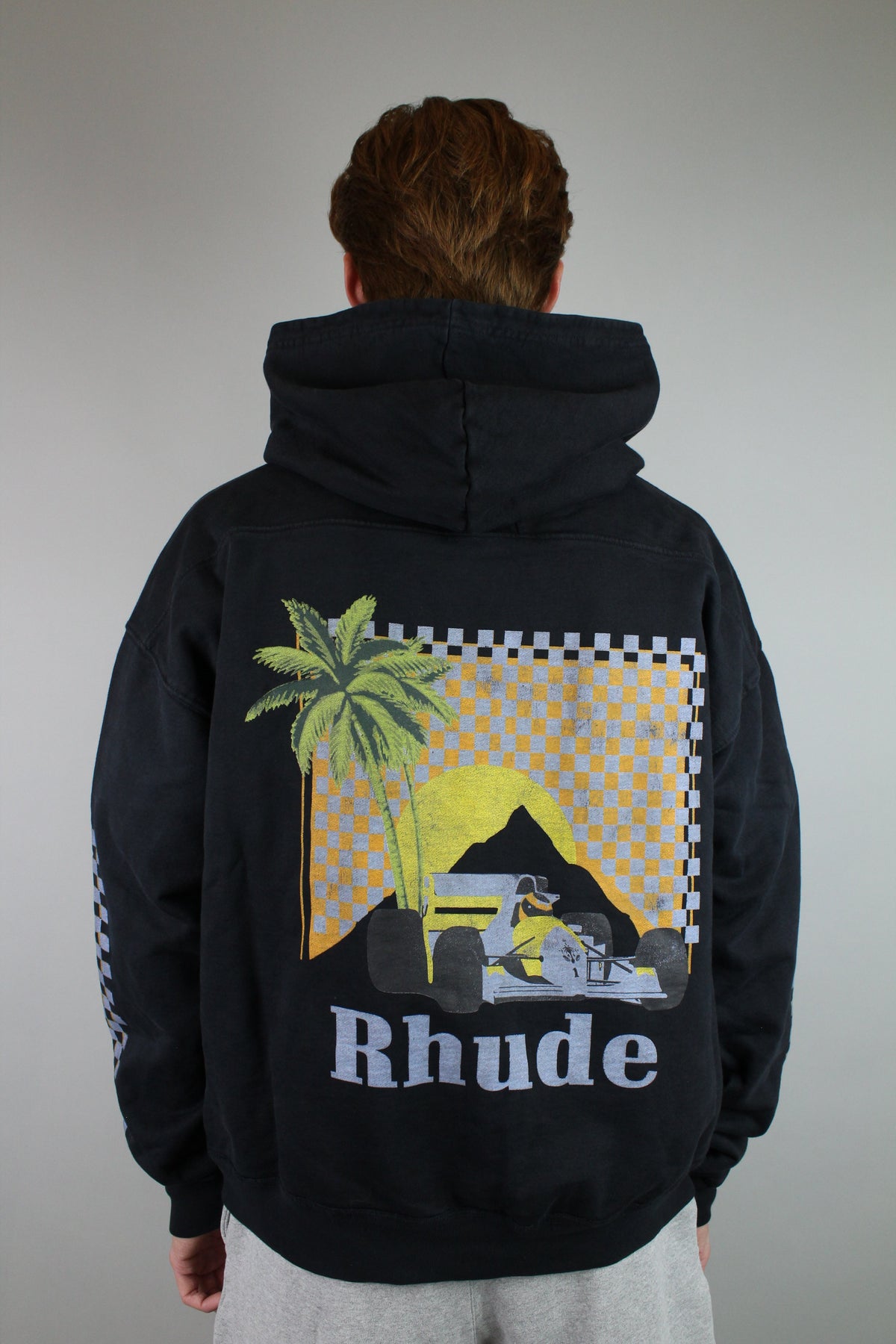 Rhude Moonlight Tropics Hoodie 'Black'