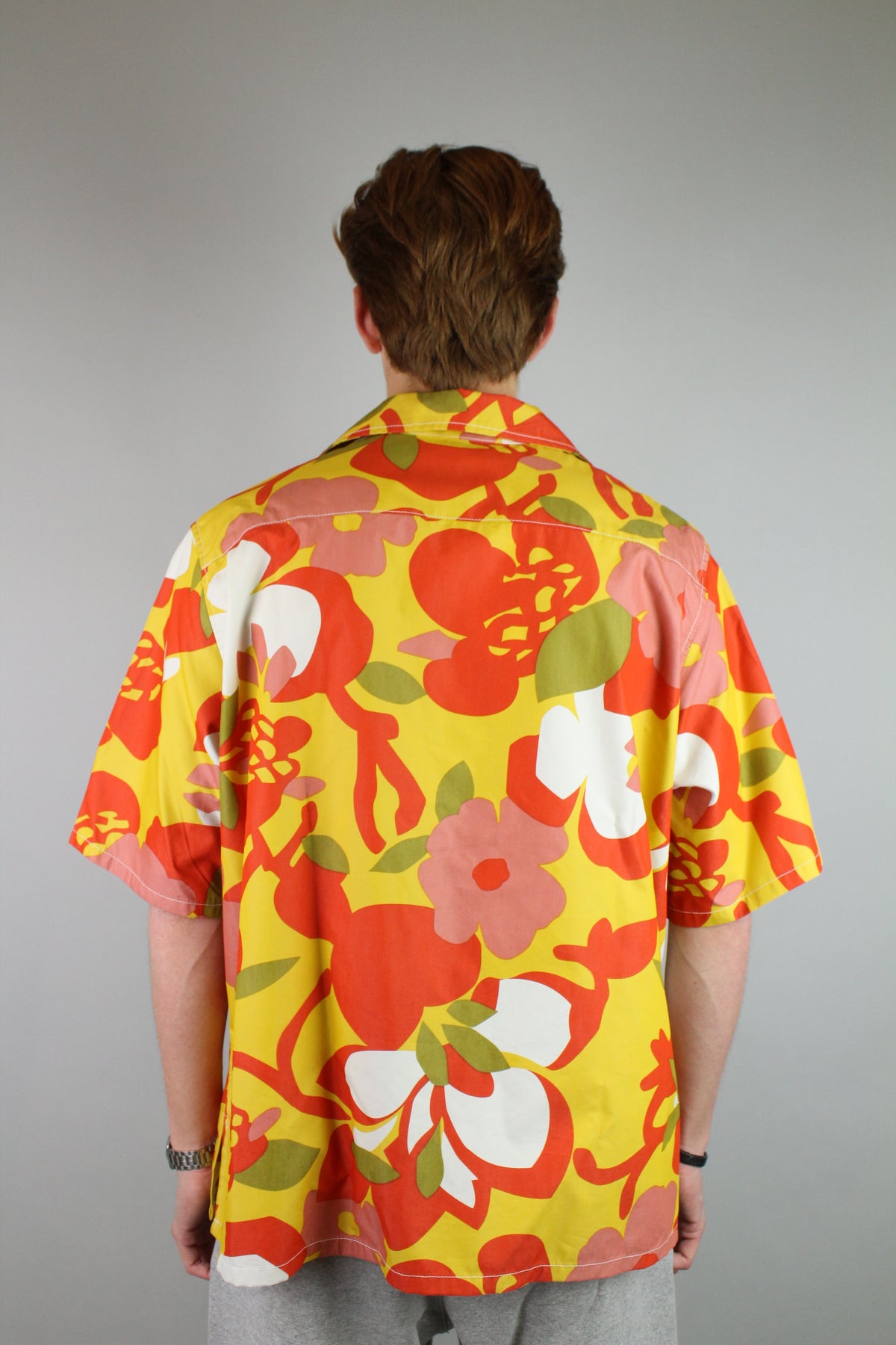 Gallery Dept. Cotton Patterned Parker Shirt 'Orange'