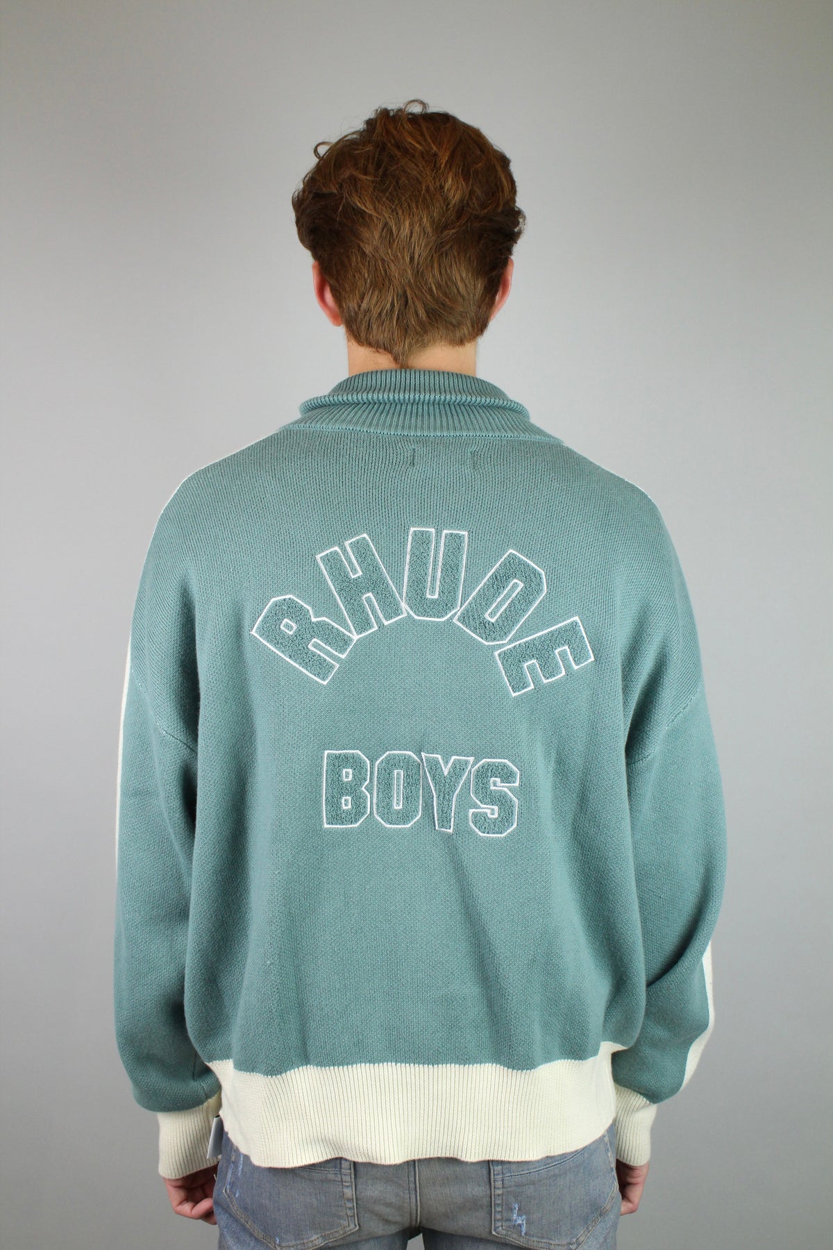 Rhude Zip-Up Track Jacket 'Ivory/Sage'