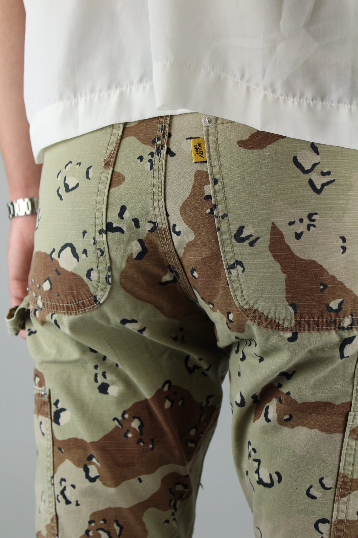 Gallery Dept. Camo La Flare Pants 'Chocolate Chip'