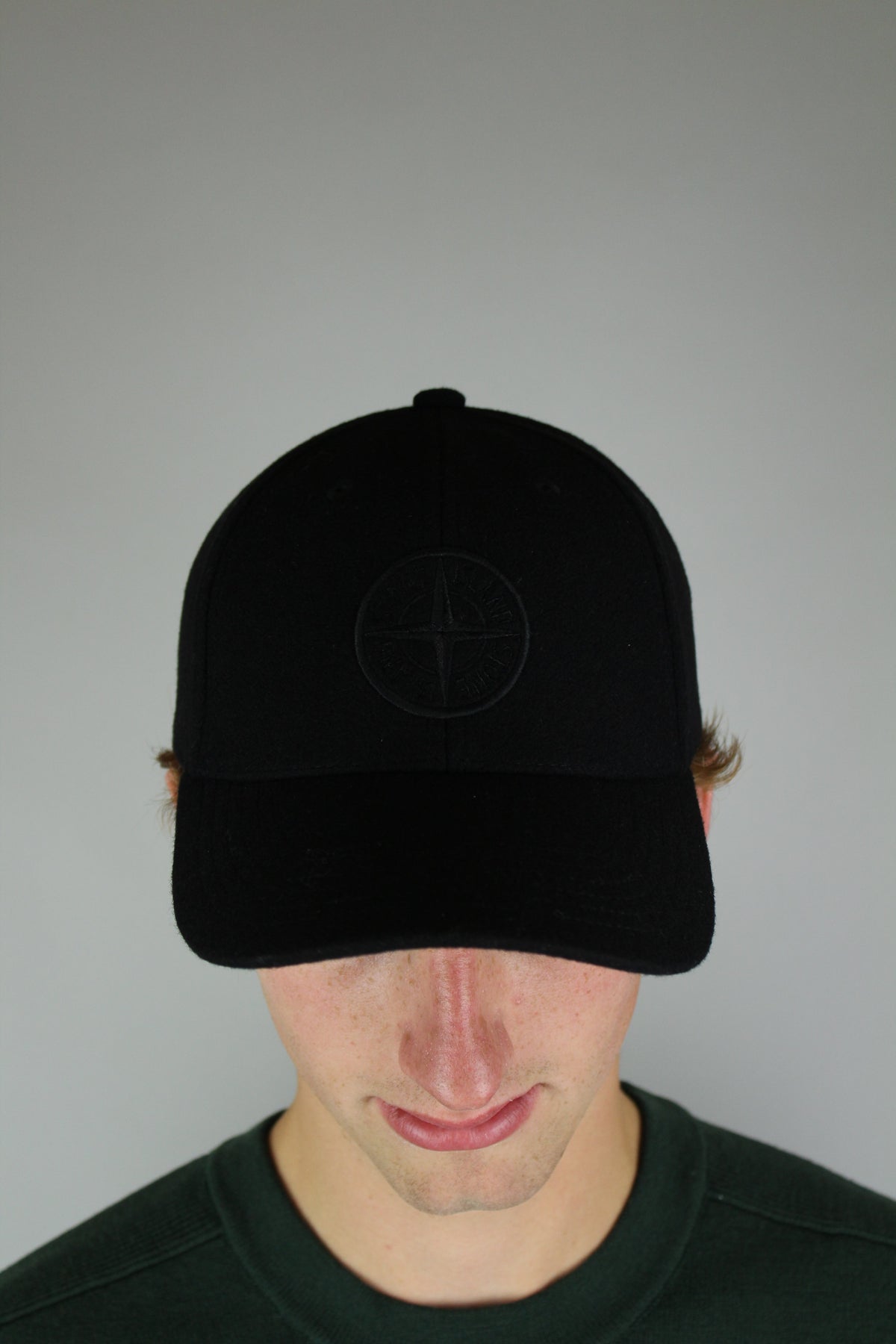 Stone Island Cap Wool 'Black'