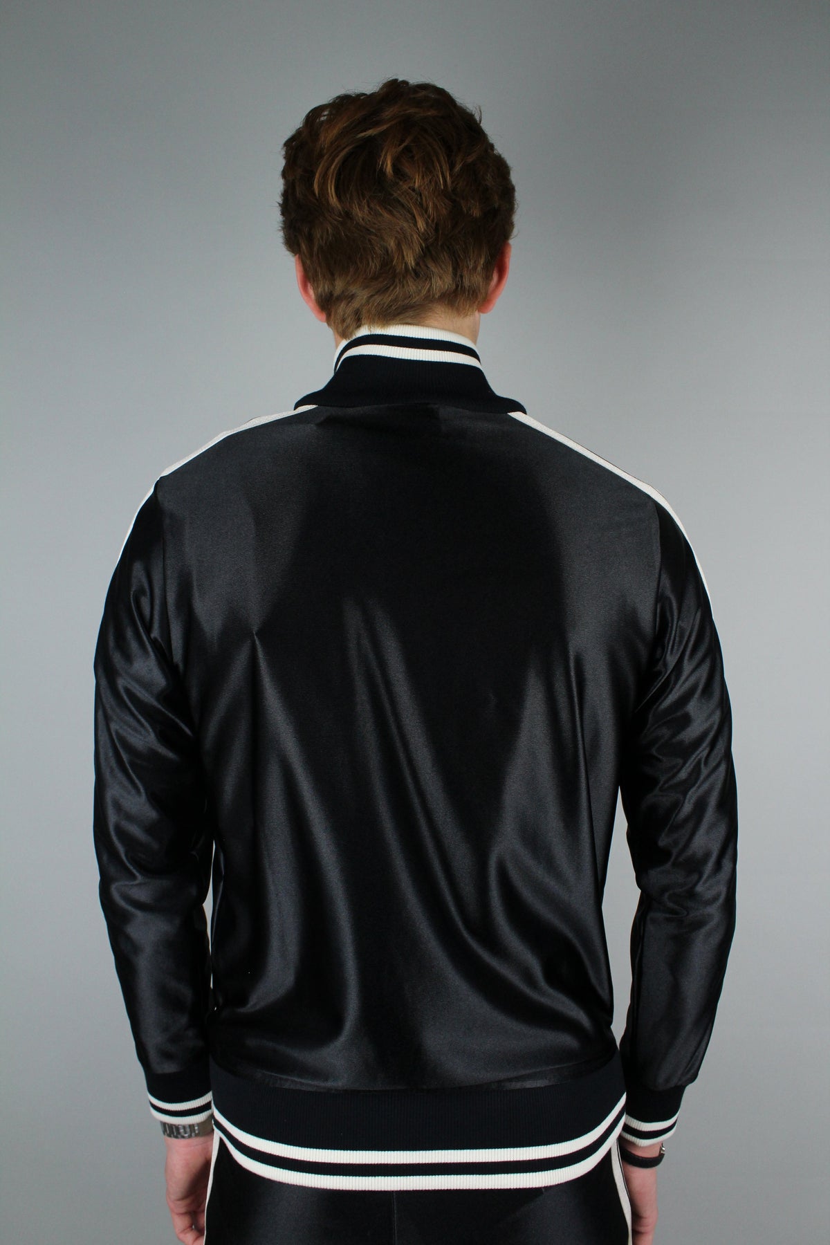 Moncler X Palm Angels Shiny Track Jacket 'Black'