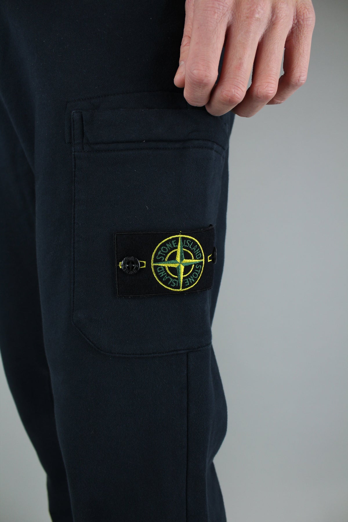 Stone Island Fleece Sweatpants 'Navy Blue'