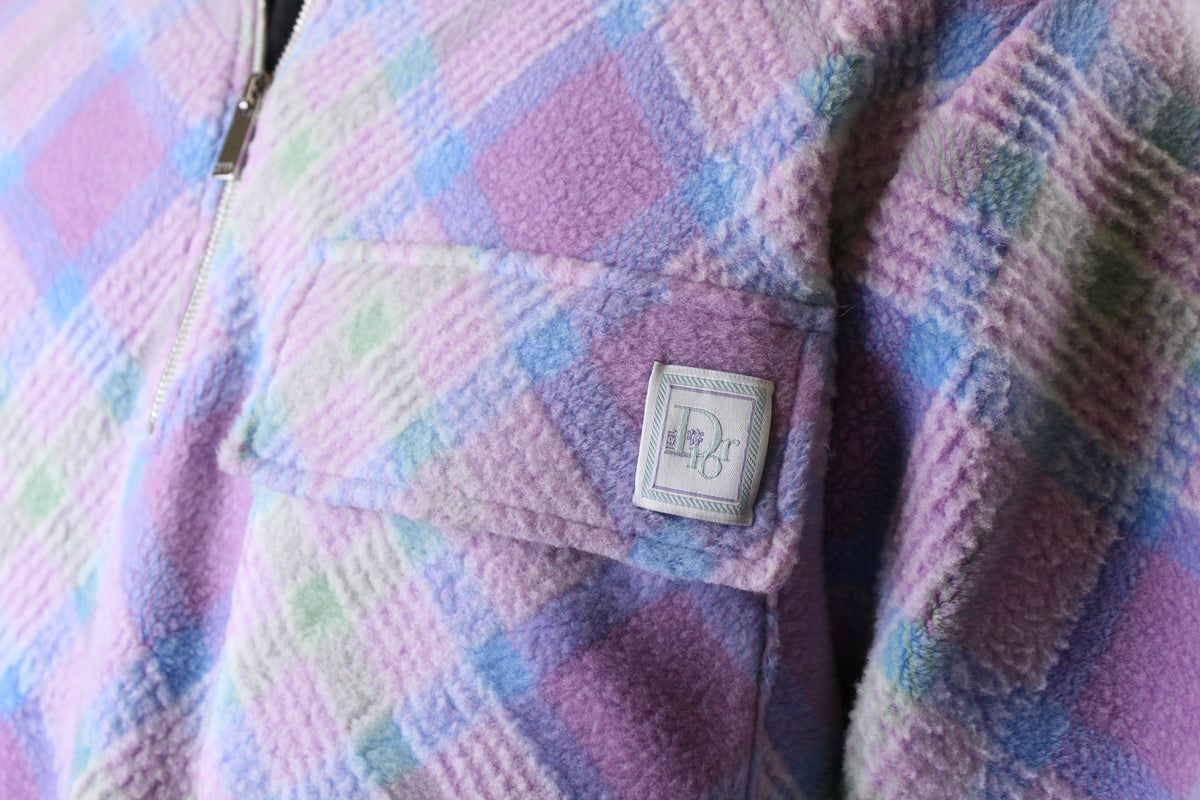 Christian Dior X ERL 'Tartan Zip Sweatshirt' (Purple)