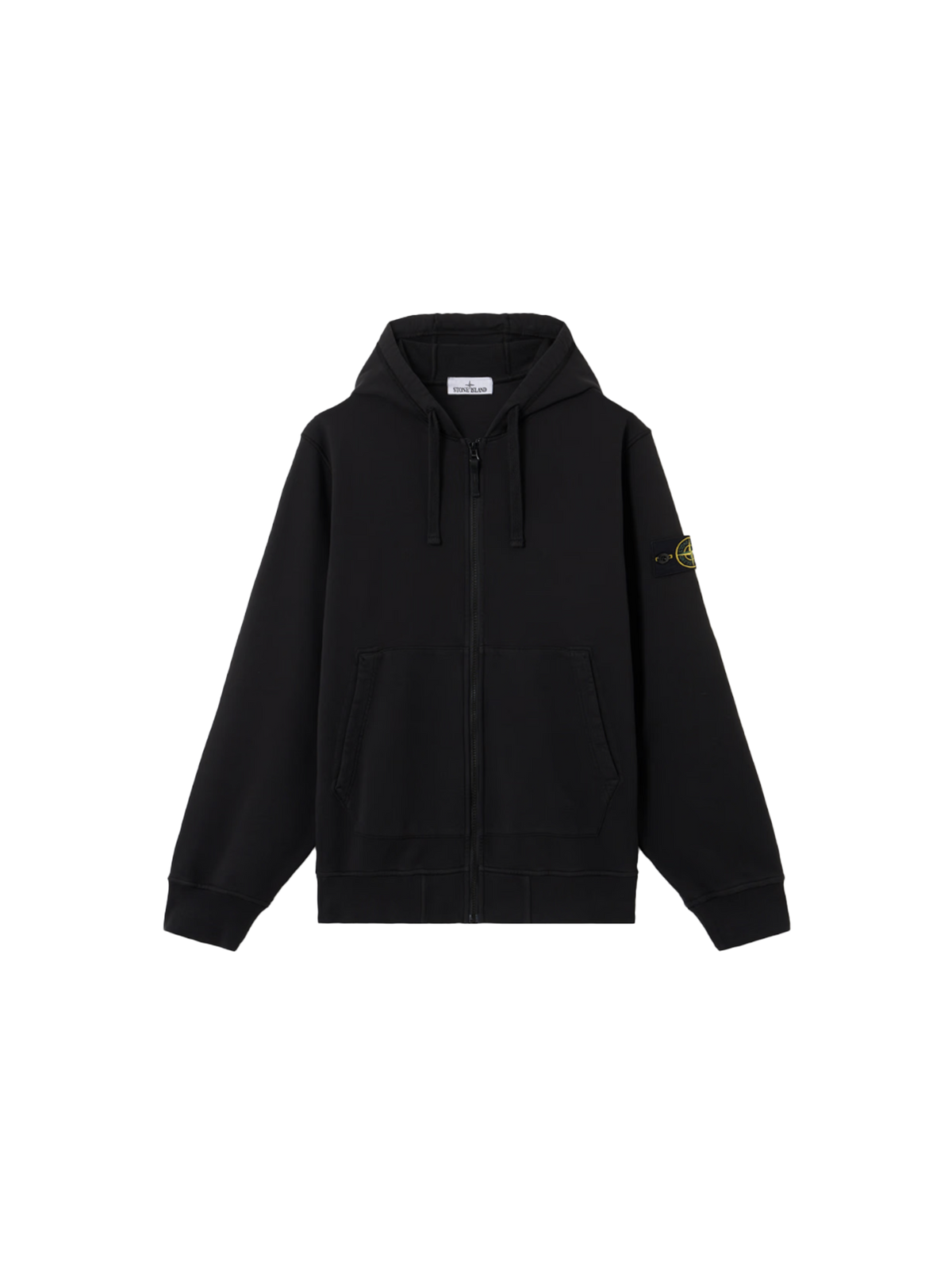Stone Island Regular Fit Hooded Zip-Up 'Black'