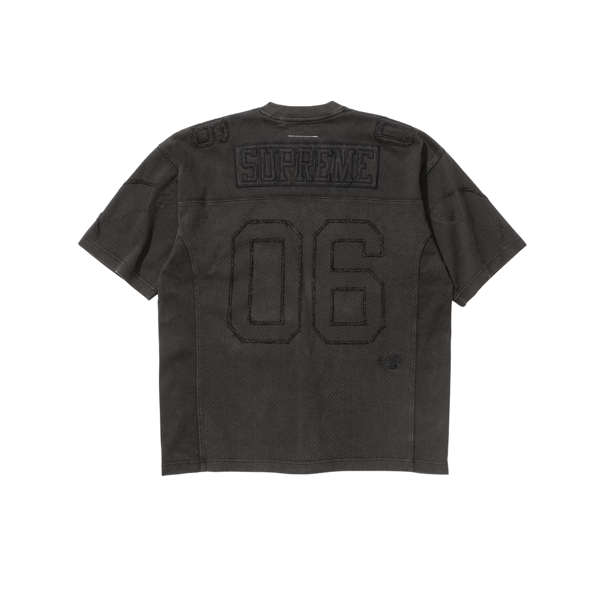 Supreme x MM6 Maison Margiela Cotton Football Jersey 'Black'