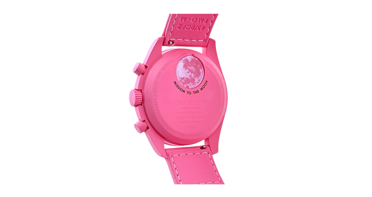 Swatch x Omega Bioceramic Moonswatch 'Mission to Pink Moonphase'