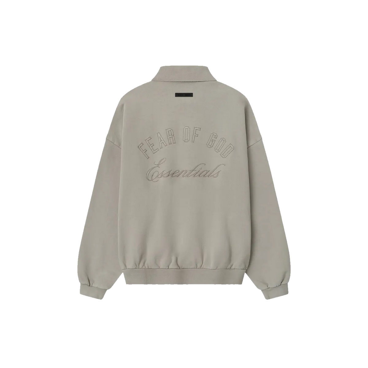 Fear of God Essentials Classic Polo Sweatshirt 'Smoke Grey'