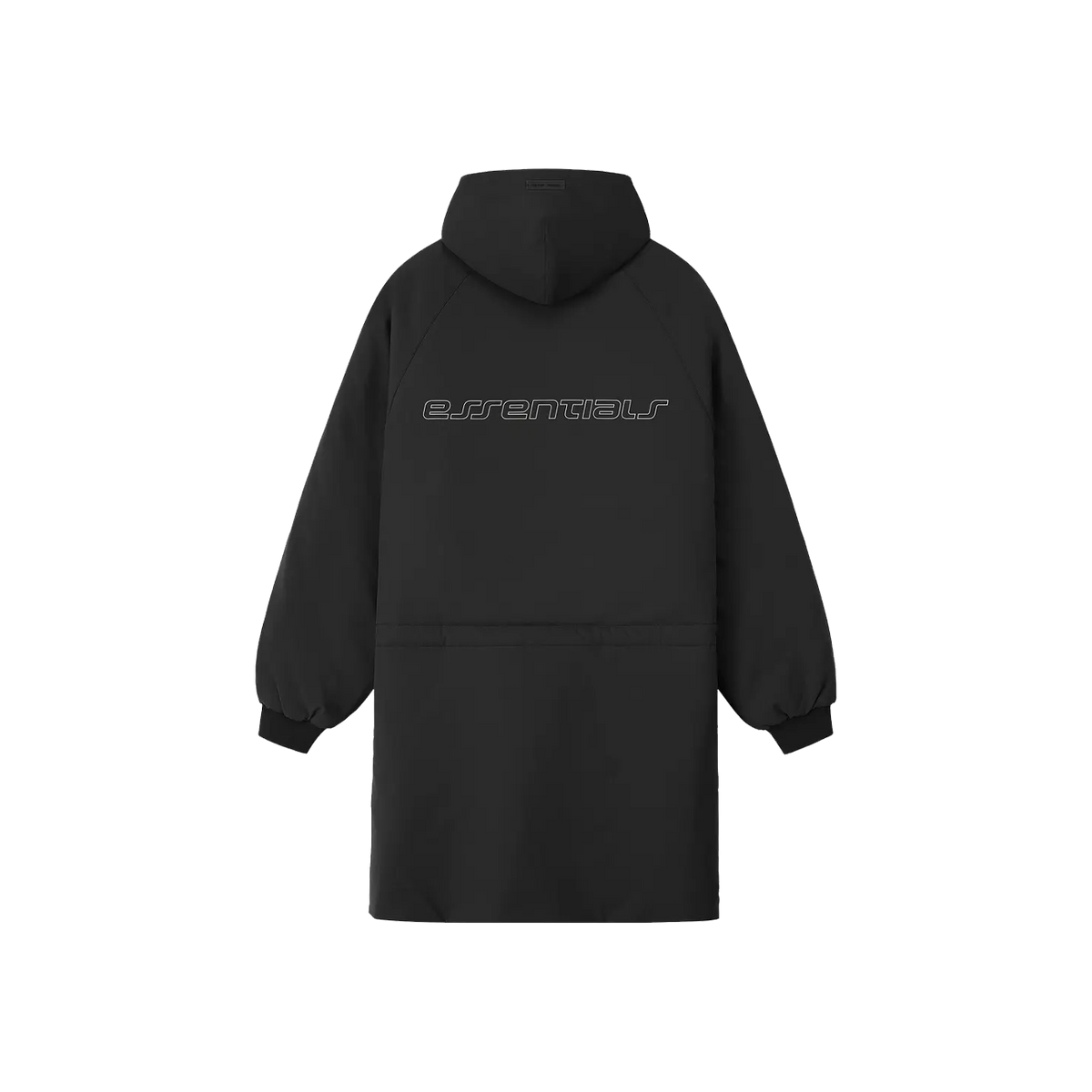 Fear of God Essentials Nylon Hooded Parka 'Vintage Black'